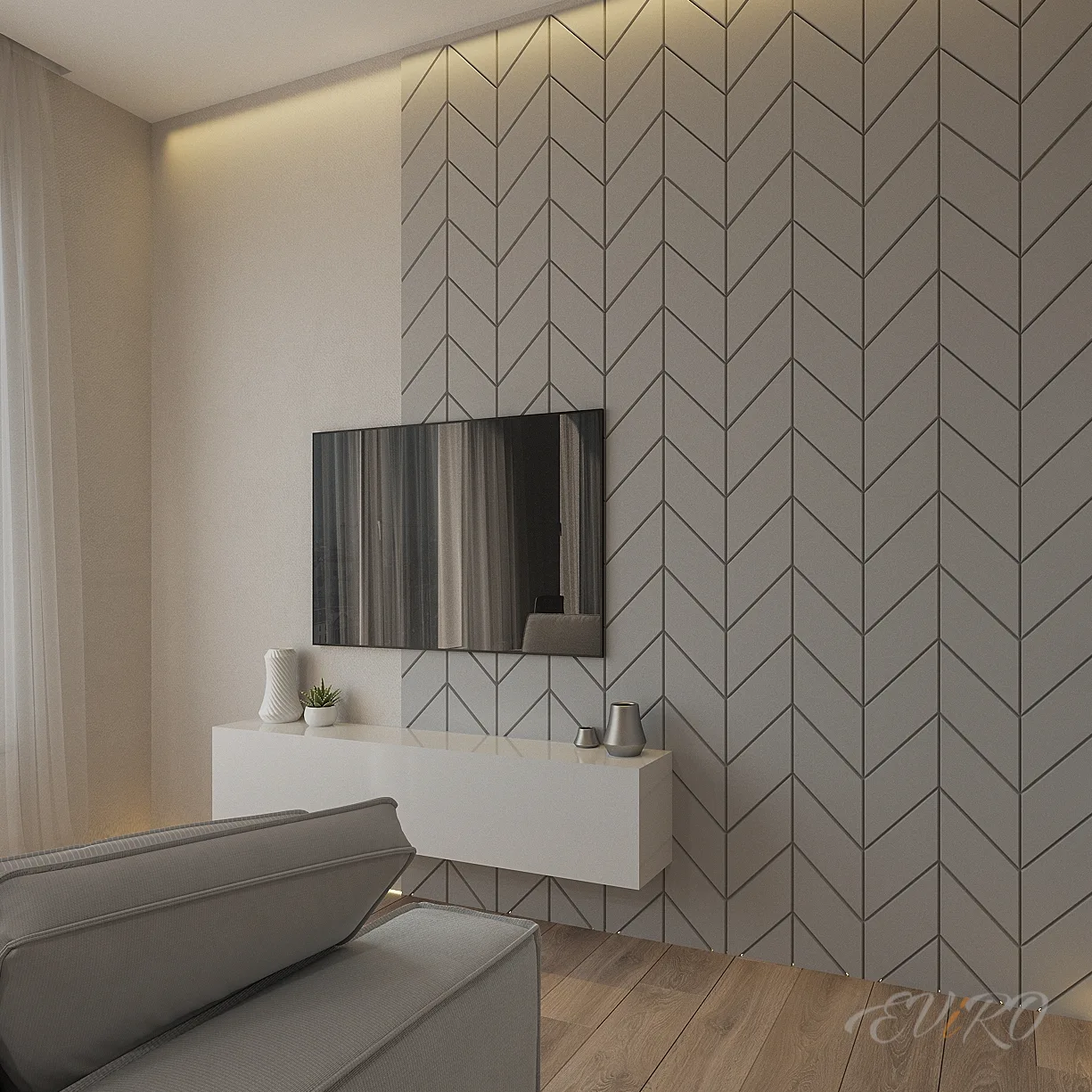 Гипсовая 3D панель EViRO Ромб