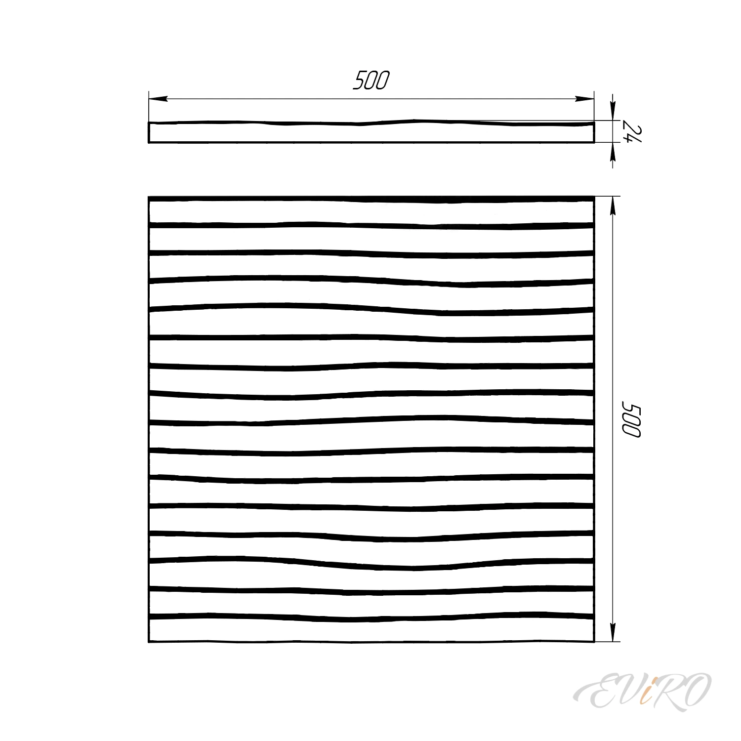 Гипсовая 3D панель EViRO Линии
