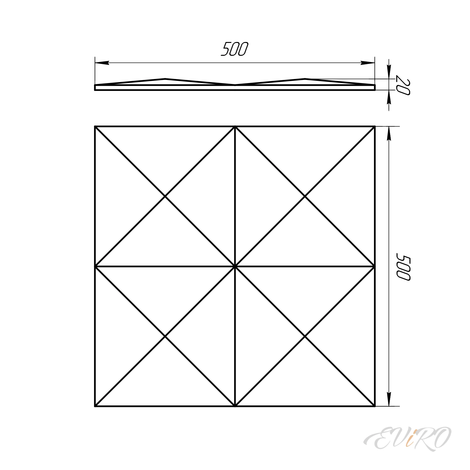 Гипсовая 3D панель EViRO Zoom