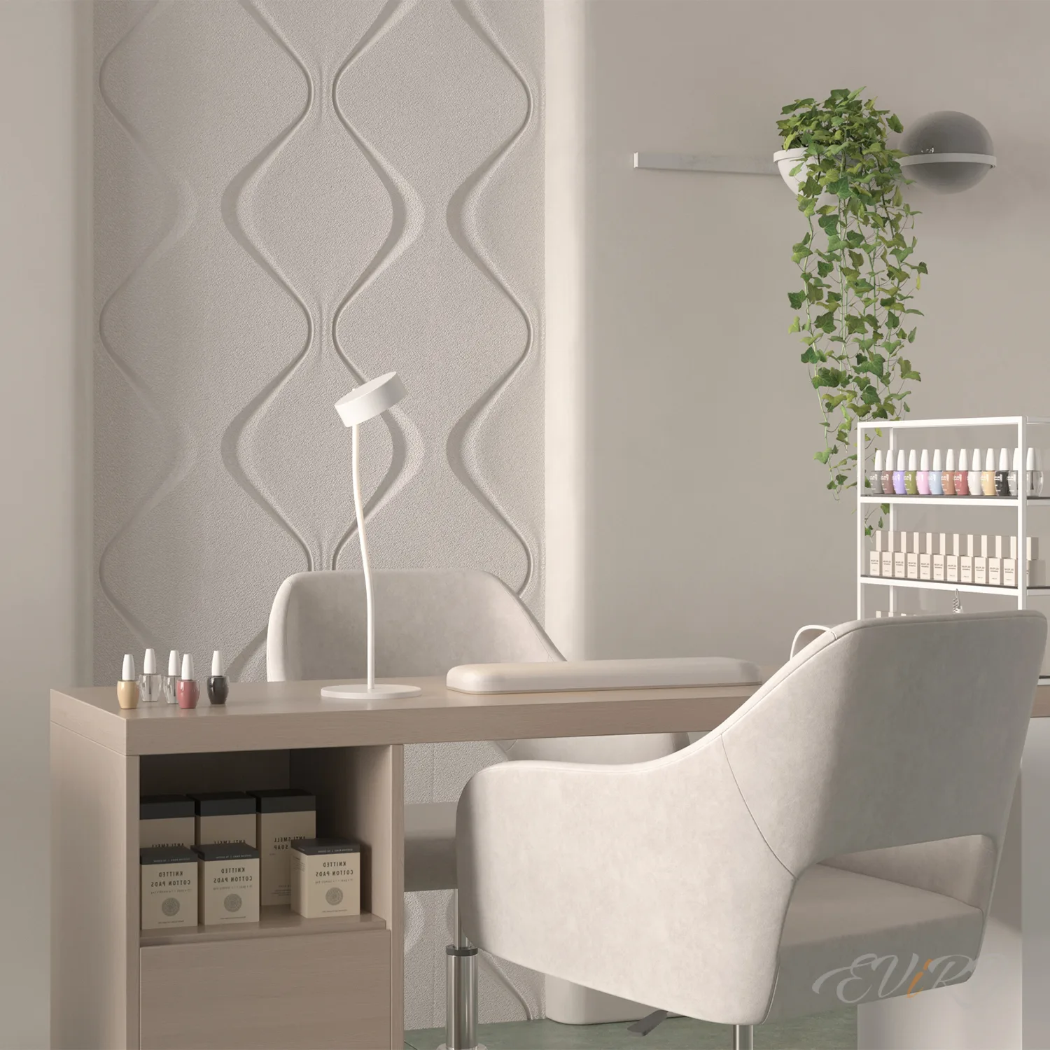 Гипсовая 3D панель EViRO Мягкий ромб