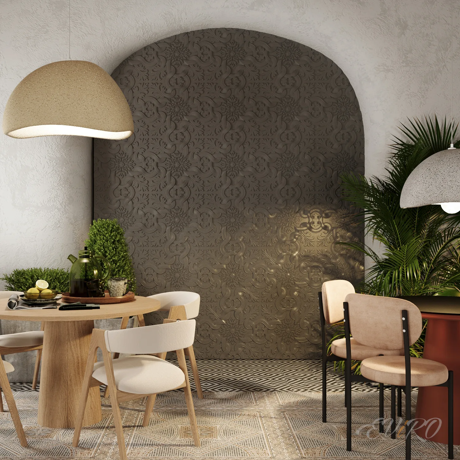 Гипсовая 3D панель EViRO Бурже