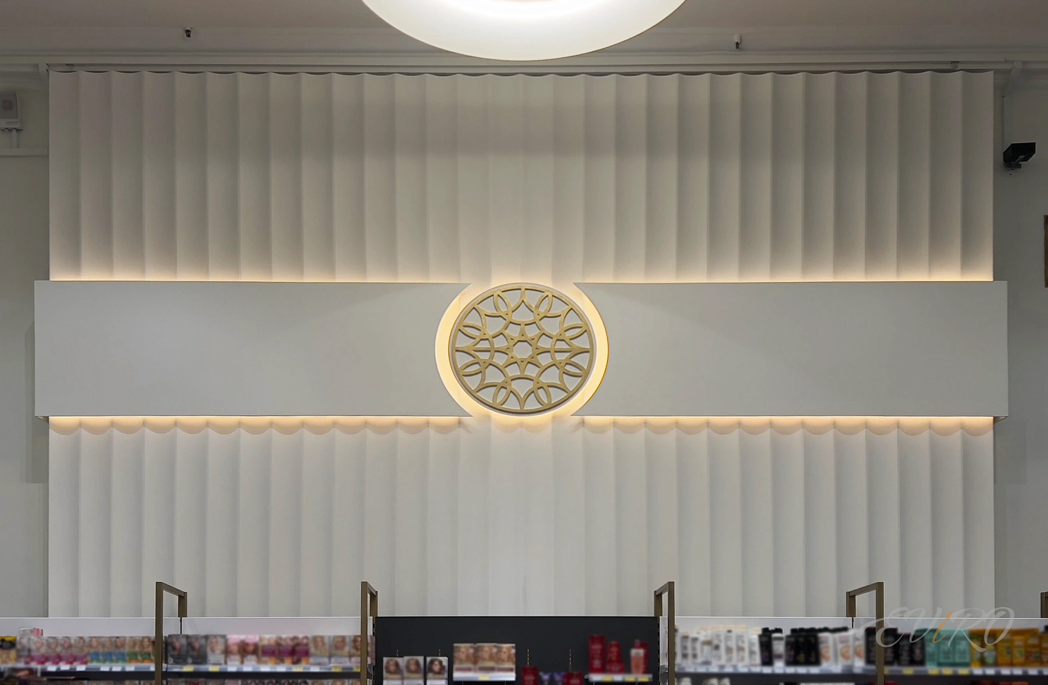 ГУМ: Afina — гипсовая реечная 3D панель для декора интерьера с плавным коннелюрным рельефом