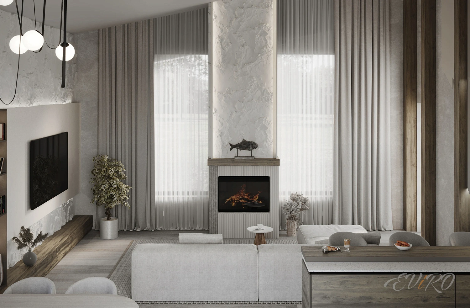 Подсветка, направленная на рельеф EViRO