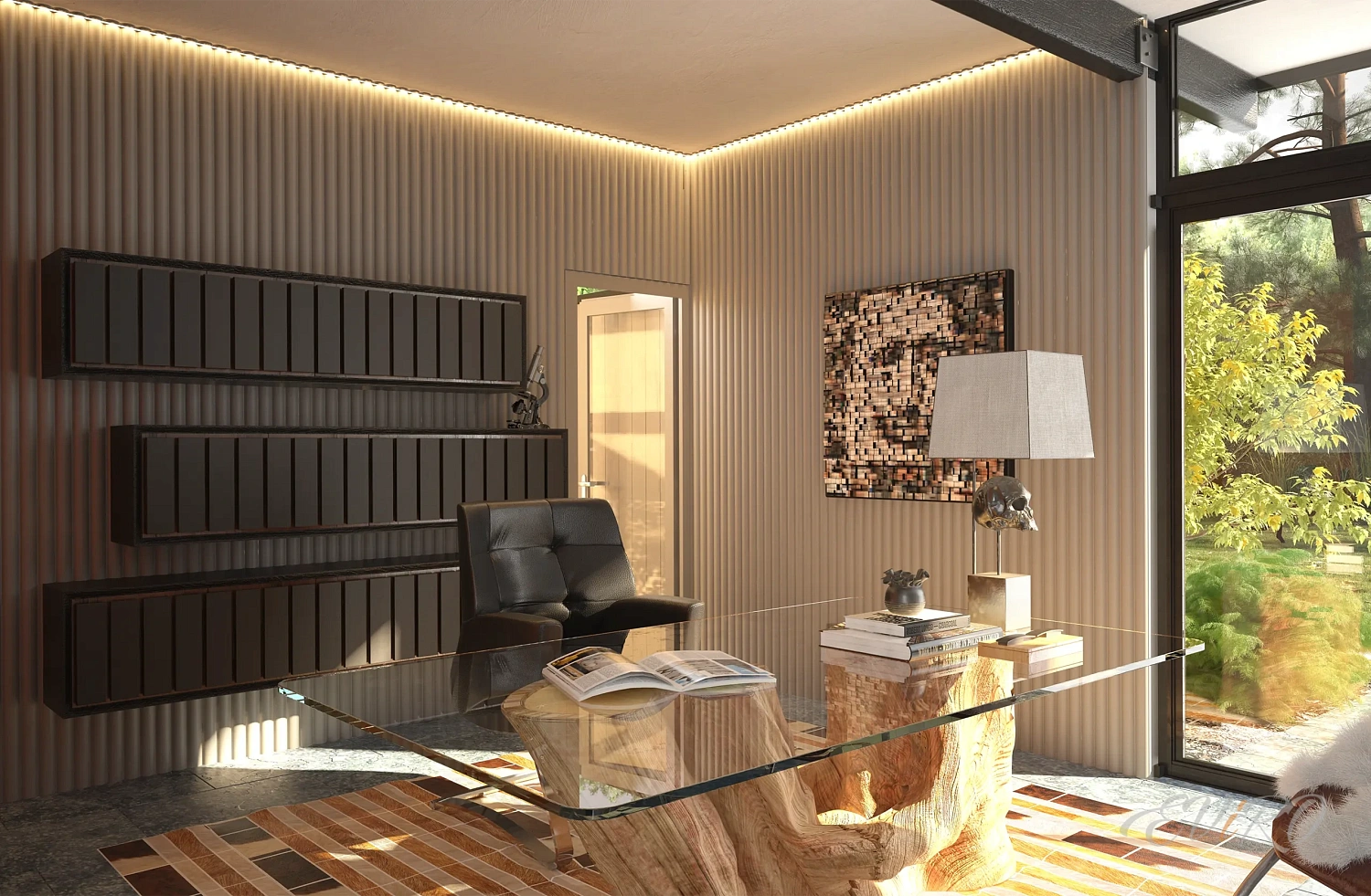 Подсветка, направленная на рельеф EViRO