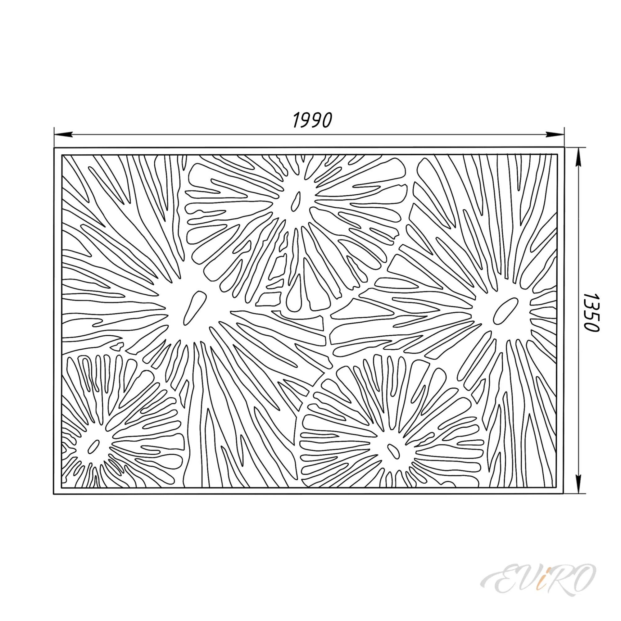 Гипсовый 3D барельеф EViRO B-45